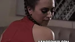 Therapist pounds bent-over cheerleader patient doggystyle in hardcore session