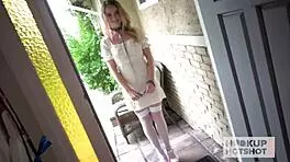 Blonde Nikole Nash petite ass monster cock anal deepthroat sloppy face fucking