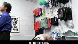 imagine getting caught stealing then blackmailed into backroom blowjob harley haze