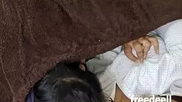 Big Tits Indian Beauty Shares Steamy Bed for Midnight Passion