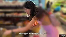 cumwalk after public supermarket facial blowjob 😍💦