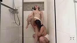 two busty friends shower fingering licking to juicy orgasms in 4k