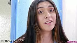 College Brunette Recalls Her First Sexual Adventure Vividly