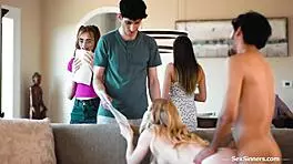 Multitasking student sucks dick while helping class