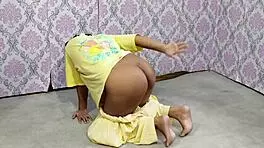 Young Married Indian Bride Fucked Hard Anal Cumshot on Rooftop Ranch