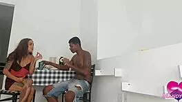 Handyman rips clothes and pounds petite milf's asshole with huge BBC