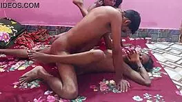 hanif pounds sumona and popy khatun in steamy village threesome at the ranch