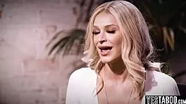 Desperate blonde milf titty fucks lesbian interviewer pussy licking to seal job