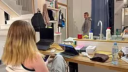 Hey watch this big dick stretch her cute tight pussy part 1