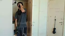 caught him sniffing panties so i slammed my wet pussy on his cock