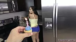Hot virgin teen spreads legs for intense hd birthday deflowering