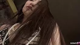 Japanese femdom oils client for intense handjob footjob face sitting domination