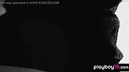 skinny ebony ballerina strips naked workout