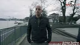 naive blonde teen picked up on street for mmf threesome after flirty chat