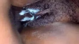 young ebony babe screams as boss pounds her tight pussy like a real pornstar