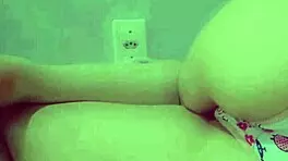 feeling so naughty grinding this dildo in my cute panties