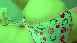 feeling so naughty grinding this dildo in my cute panties