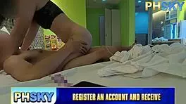 Wet Japanese Wife Boldly Rides Cock at Company Outing Affair