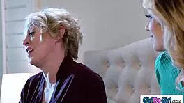 I'm strapon thrusting deep into busty blindfolded beauty's eager wetness