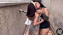 he grabbed that college party girl for alleyway petite pounding fun