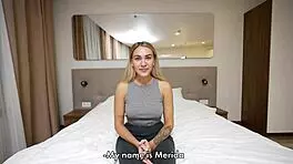 petite amateur newbie bares all in her intense first porn casting interview