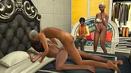 Hey everyone, horny Indian babe gets pounded hard in wild group scene