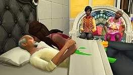 Hey everyone, horny Indian babe gets pounded hard in wild group scene