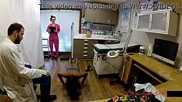 Ebony Student Nikki Stars Endures Intense Gyno Exam On Spy Cam