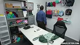 security guard face fucks deepthroat petite shoplifter emma starletto tattooed babe