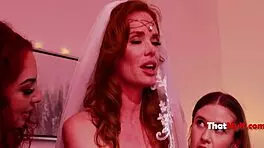 Rough Orgy Licks and Creampies in Lingerie Wedding Taboo