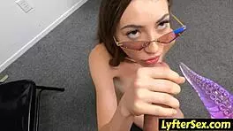 Quick toy tease sparks out-of-this-world lyftersex fuck