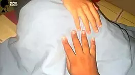 sneak into friend's house fuck sleeping wife creampie pov