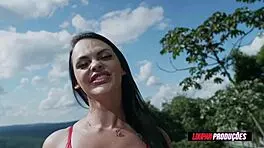 Brazilian Hotwife Paolla Rides Huge Dick for Hot Cum Mouthful