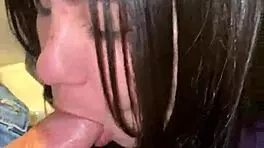 Club Night Creampie Fills Petite Latina Tight Shaved Pussy