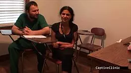 Petite Latina Teen Yesenia Sparkles Latex Gloves Handcuffs Screaming Orgasm Backstage