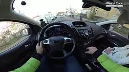 Lili Charmelle pulls over for car creampie pounding