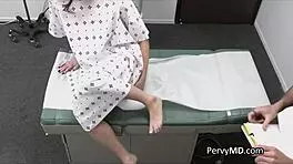 at the hospital she bared her pussy for the exam payment