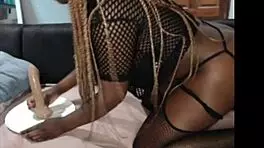 i crave her aggressive african clit rub with vibrator