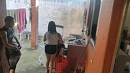 wife out so horny maid couldnt resist my hard cock pounding her