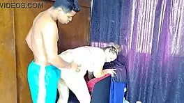 Horny latina whore eagerly sucks massive cock in homemade action