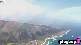 perfect big tits blonde lesbian bares all outdoors in wild passion