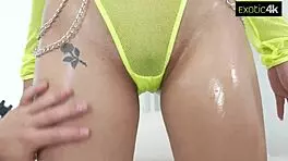 mina tran shines slick with oil craving that hot cum load