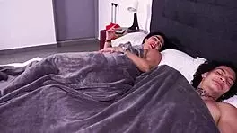 sharing hotel bed with huge-ass latina bombshell!