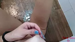 Cherry Adams Fingers Wet Pussy Before Bath Sends Hot Nudes