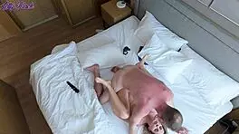 whoa this passionate milf rides cowgirl with toys and muff diving 😍🔥