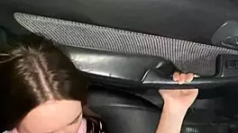 no panties means wild car fuck every time