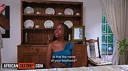 petite ebony teen deepthroats huge cock pov