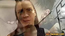 Petite Latina Teen Sloppy Monster Cock Head