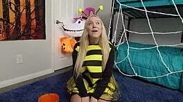 Kallie Taylor Teases for Neighbor's Irresistible Candy Temptation Close-Up