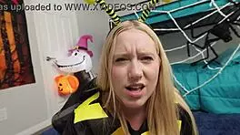 Kallie Taylor Teases for Neighbor's Irresistible Candy Temptation Close-Up